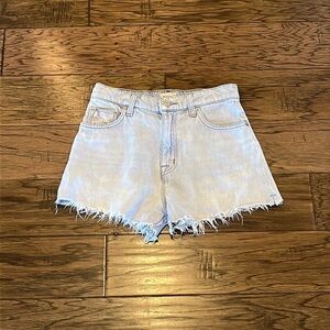Hudson Jeans Sade Cut Off Short Light Wash High Rise Size 25